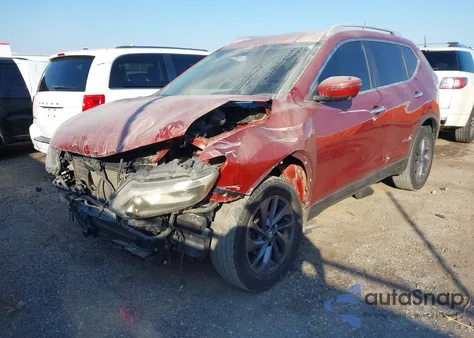 2016 Nissan Rogue Sl из США, поврежденный, VIN 5N1AT2MV6GC886147